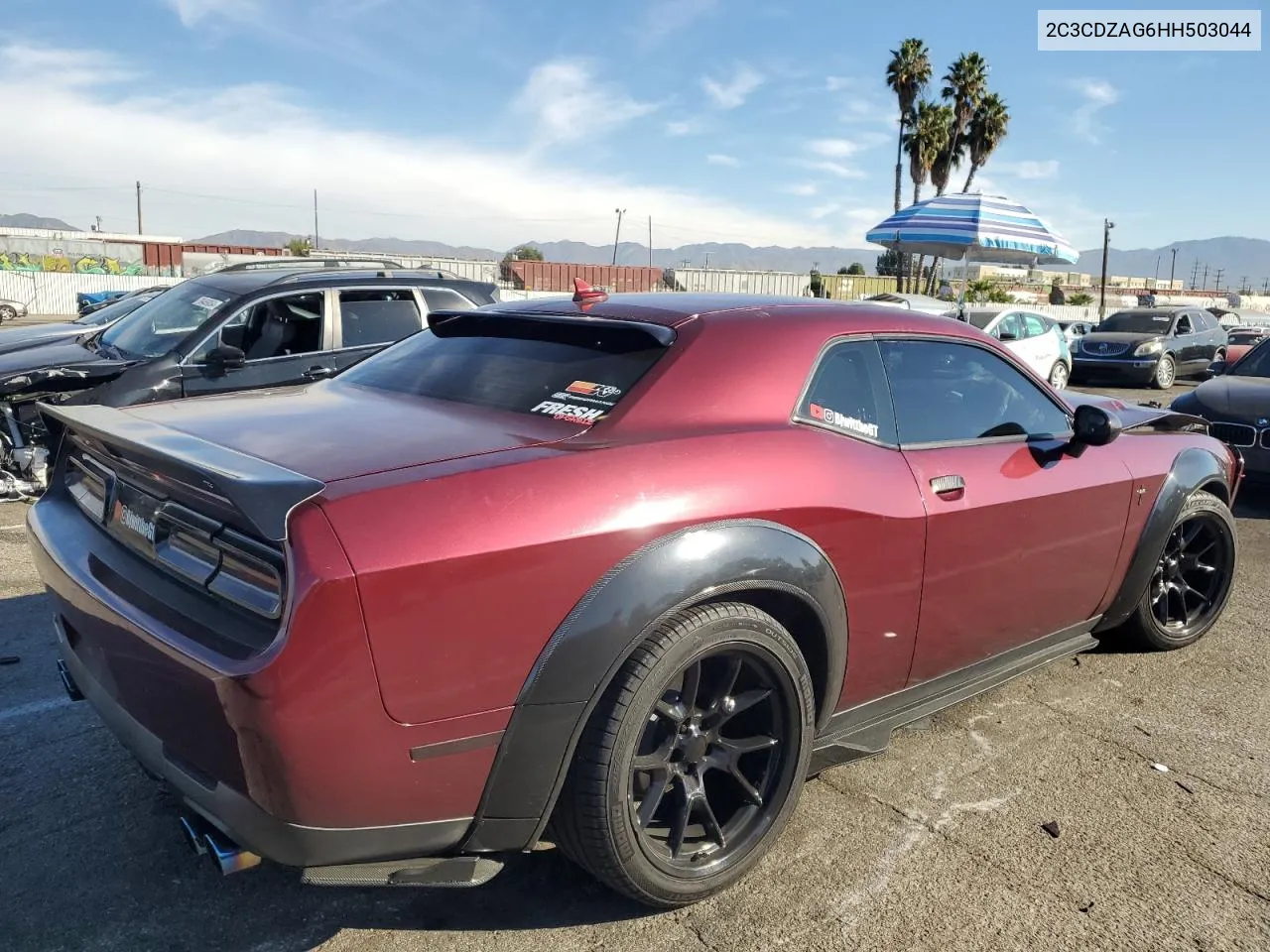 2017 Dodge Challenger Sxt VIN: 2C3CDZAG6HH503044 Lot: 79359454