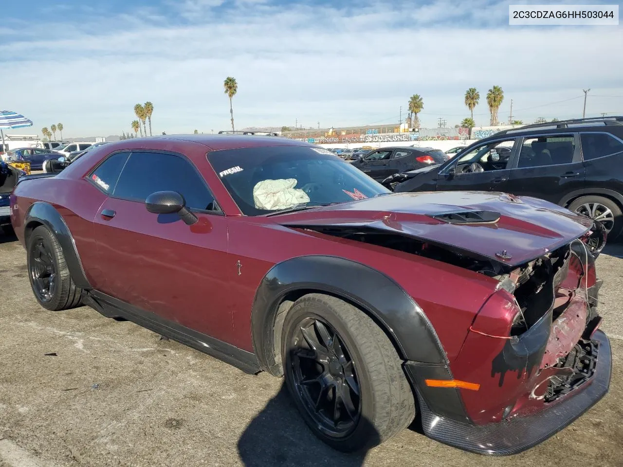 2017 Dodge Challenger Sxt VIN: 2C3CDZAG6HH503044 Lot: 79359454