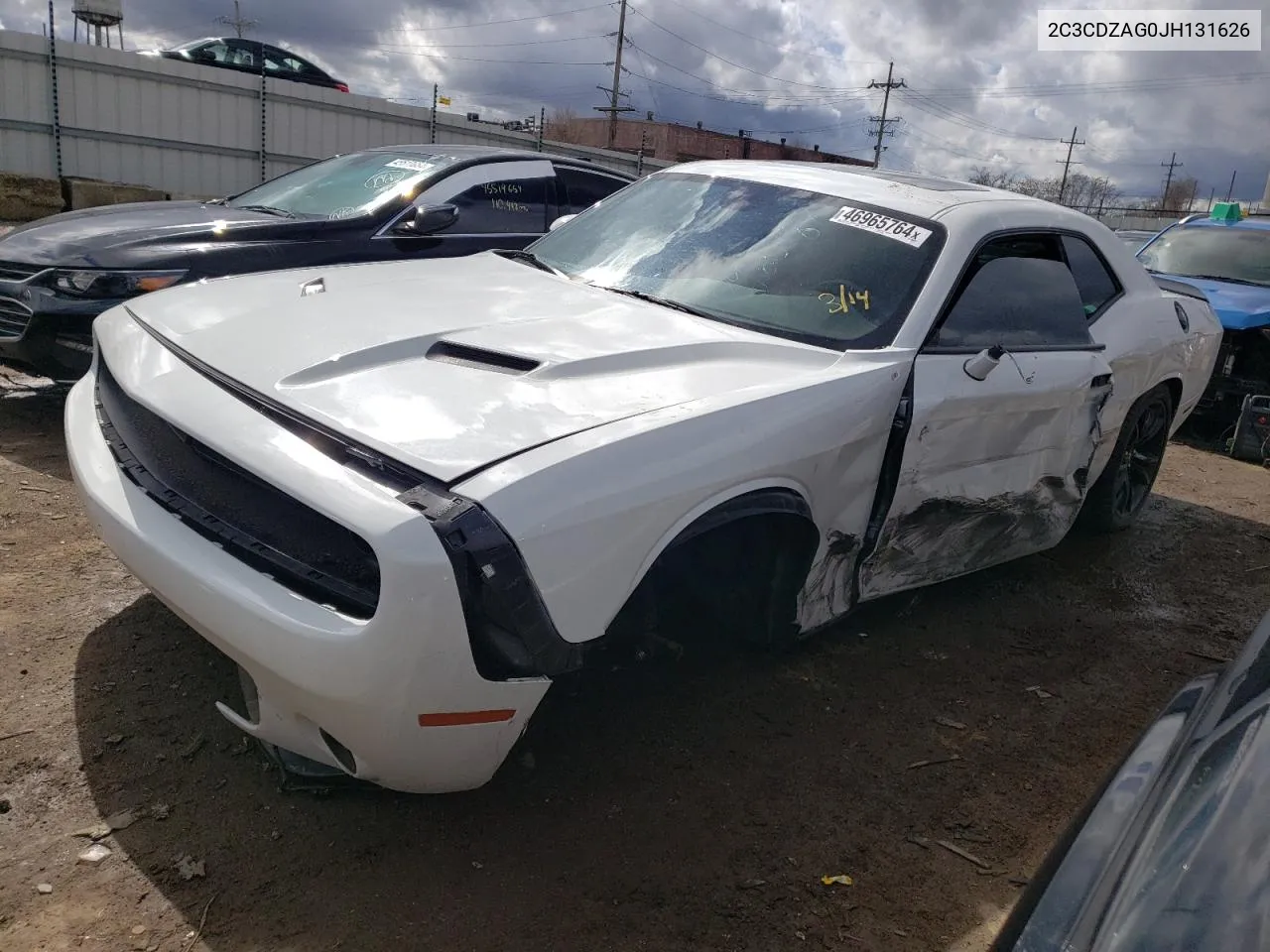 2018 Dodge Challenger Sxt VIN: 2C3CDZAG0JH131626 Lot: 46965764