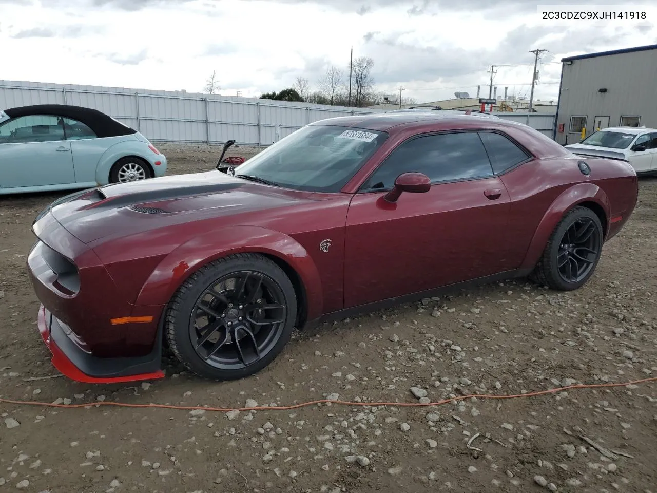 2C3CDZC9XJH141918 2018 Dodge Challenger Srt Hellcat