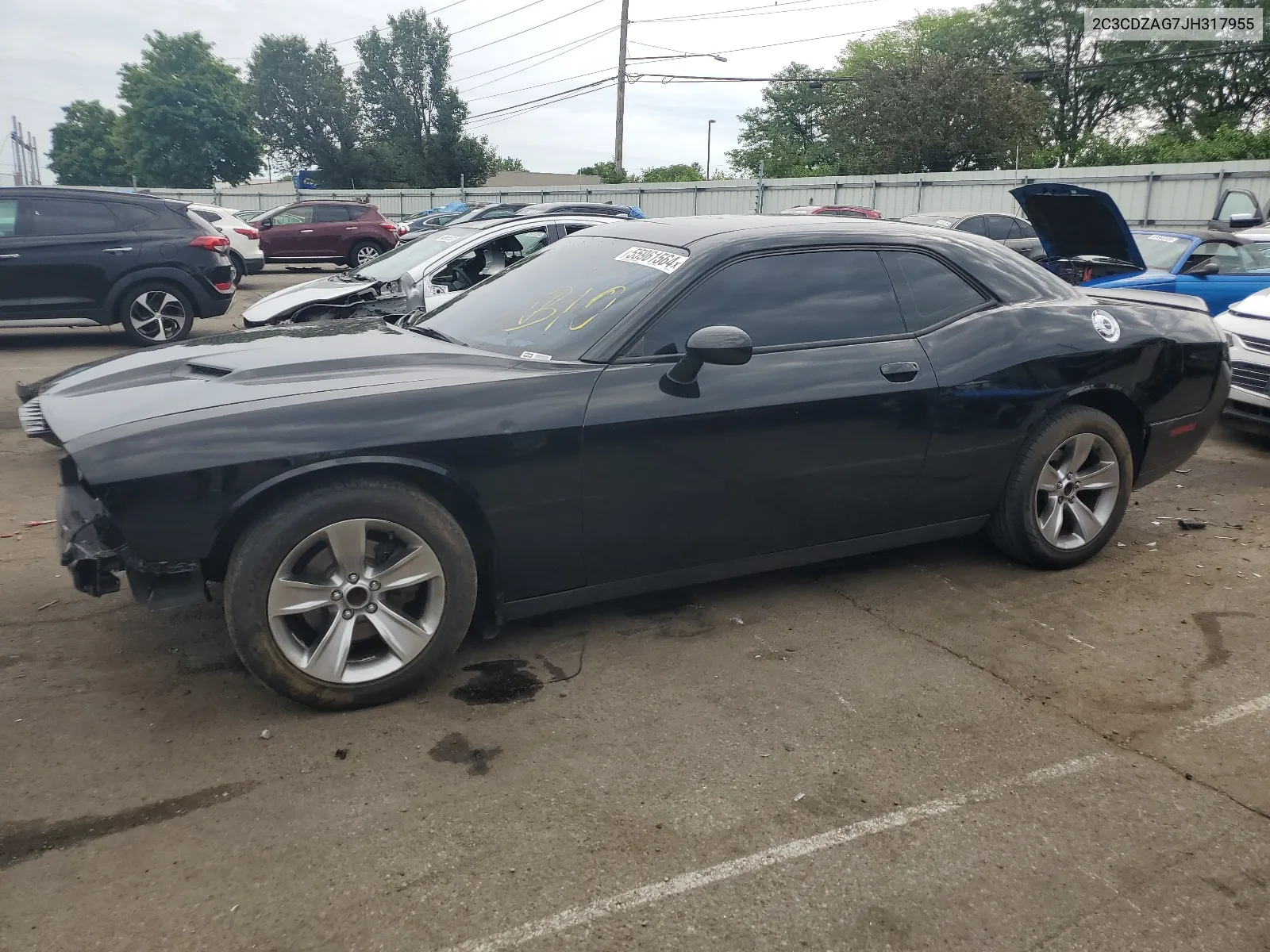 2C3CDZAG7JH317955 2018 Dodge Challenger Sxt