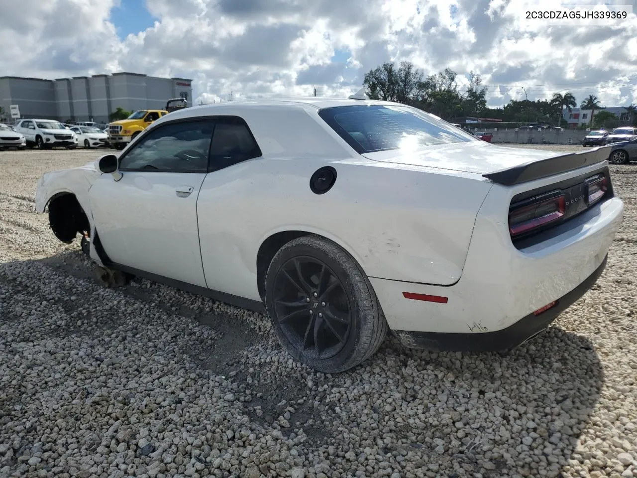 2018 Dodge Challenger Sxt VIN: 2C3CDZAG5JH339369 Lot: 60644104