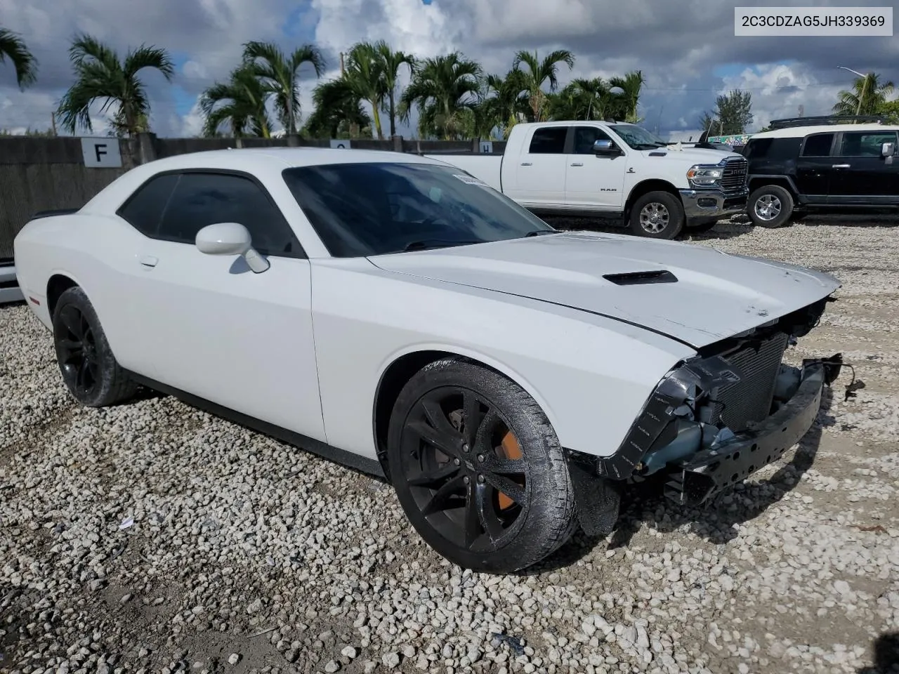 2018 Dodge Challenger Sxt VIN: 2C3CDZAG5JH339369 Lot: 60644104