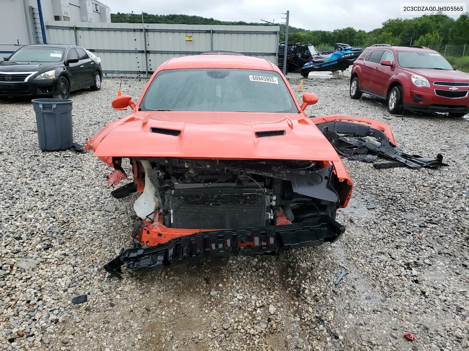 2018 Dodge Challenger Sxt VIN: 2C3CDZAG0JH305565 Lot: 60945993