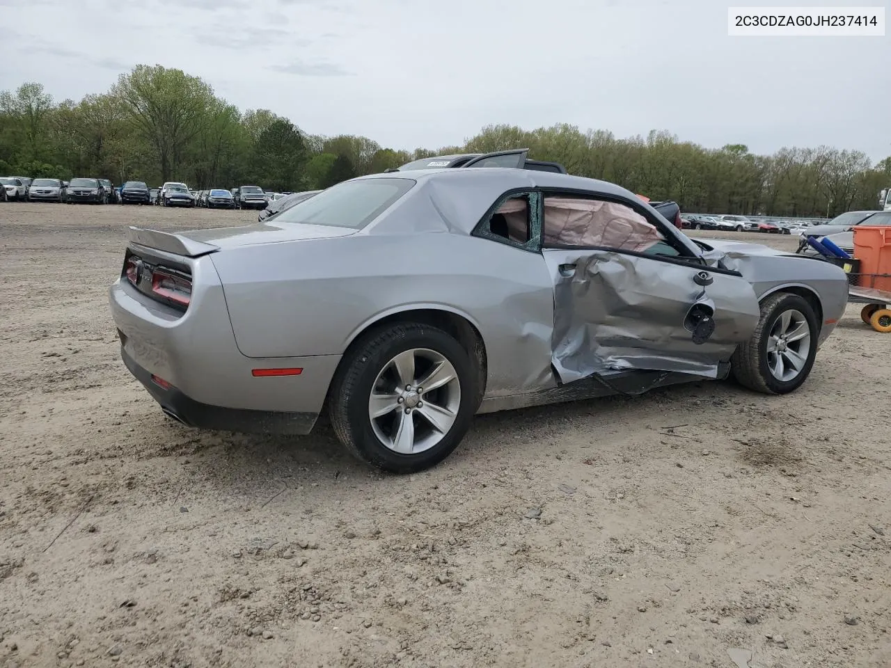 2018 Dodge Challenger Sxt VIN: 2C3CDZAG0JH237414 Lot: 61378174