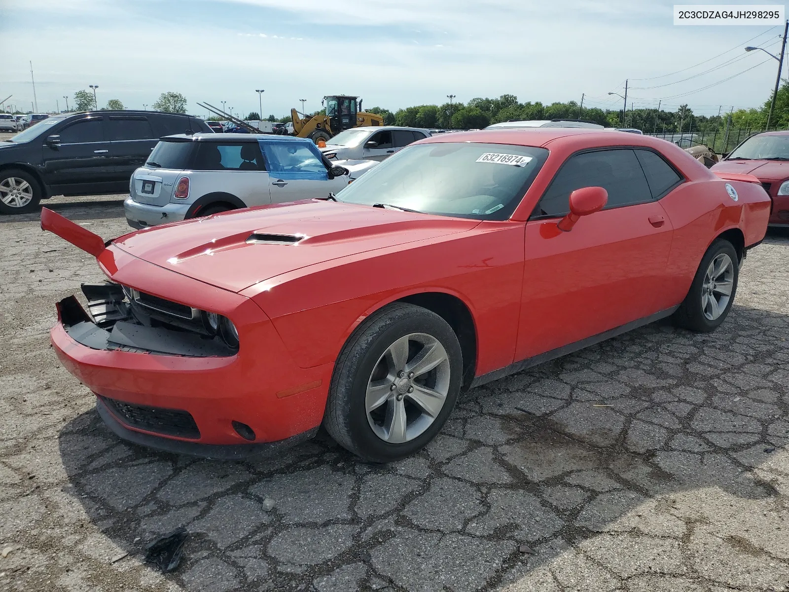 2018 Dodge Challenger Sxt VIN: 2C3CDZAG4JH298295 Lot: 63216974