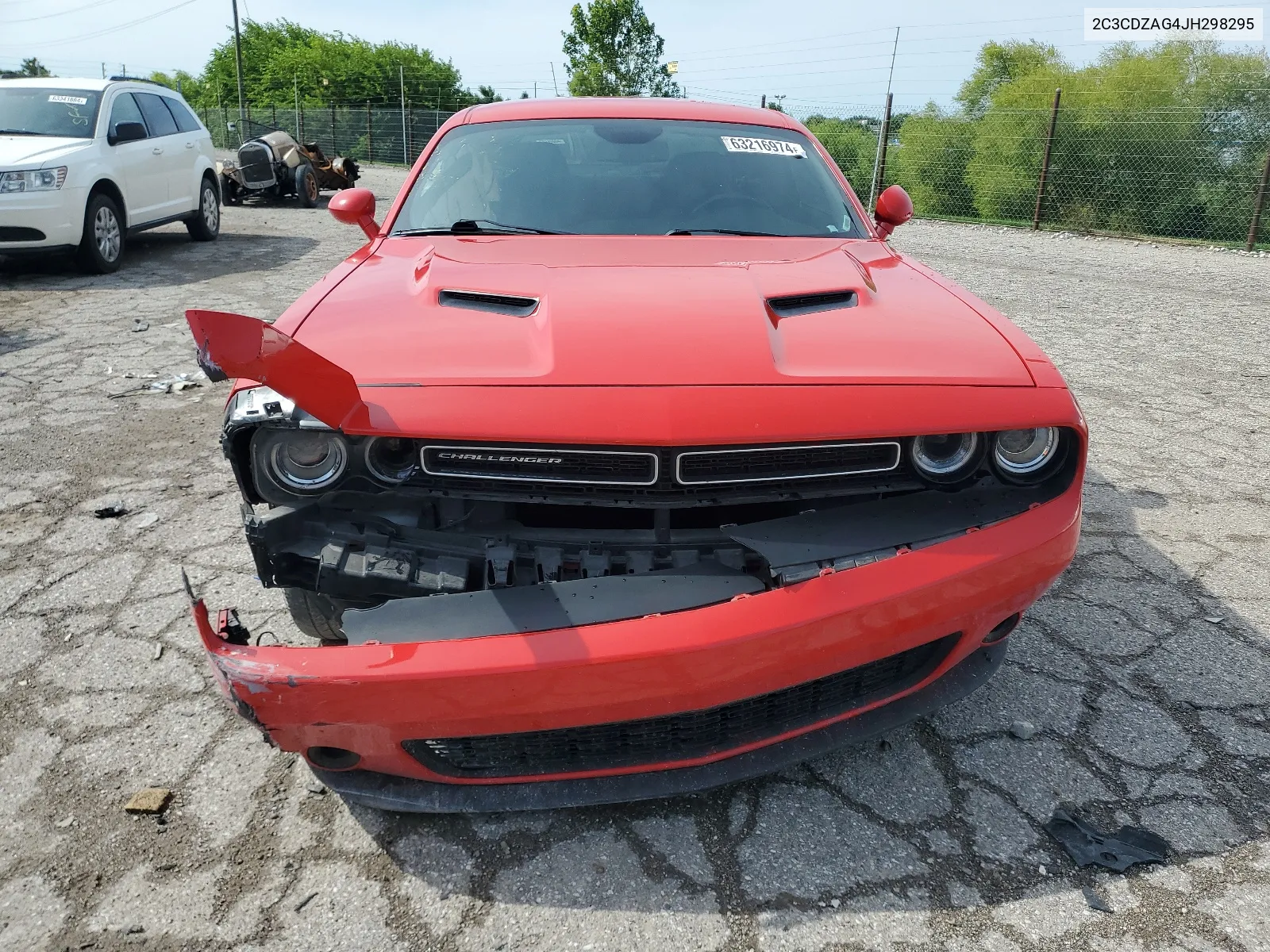 2018 Dodge Challenger Sxt VIN: 2C3CDZAG4JH298295 Lot: 63216974