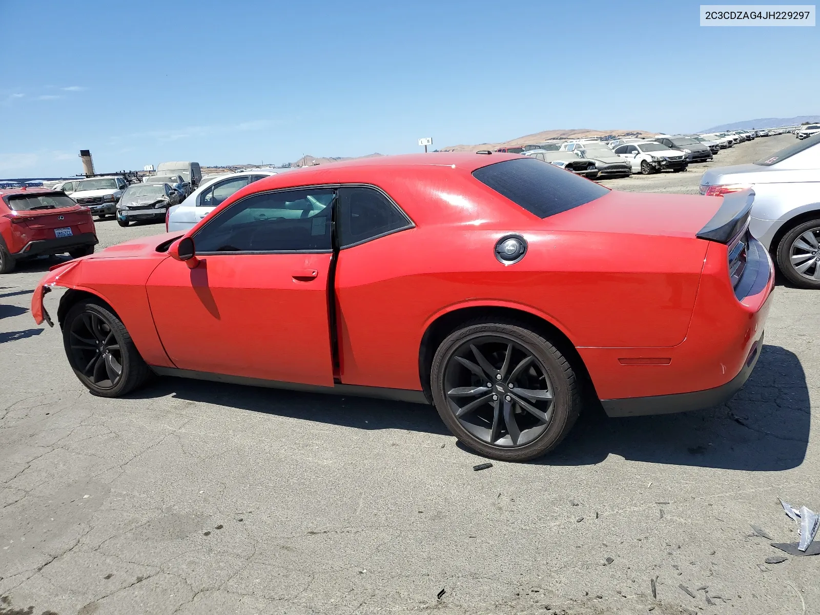 2018 Dodge Challenger Sxt VIN: 2C3CDZAG4JH229297 Lot: 63702264