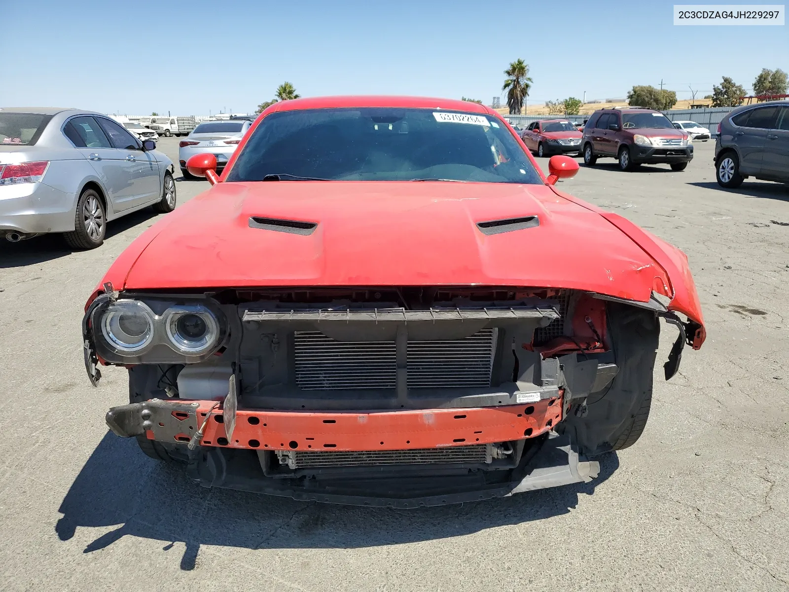 2018 Dodge Challenger Sxt VIN: 2C3CDZAG4JH229297 Lot: 63702264