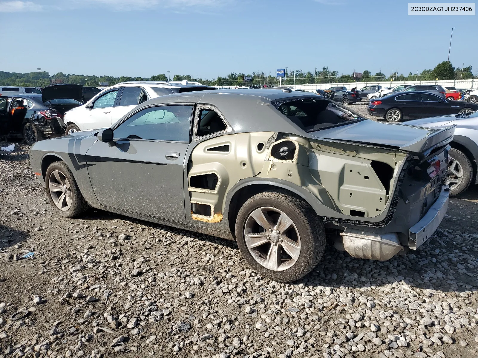 2018 Dodge Challenger Sxt VIN: 2C3CDZAG1JH237406 Lot: 64627694