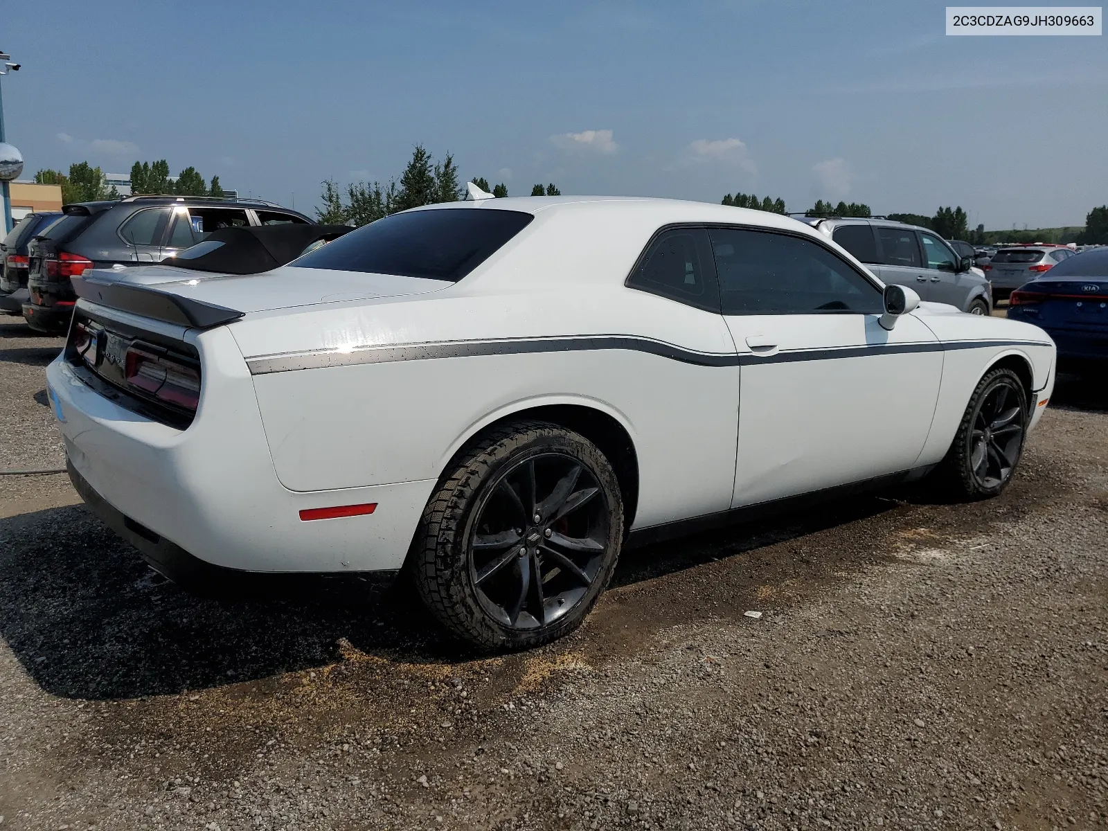 2018 Dodge Challenger Sxt VIN: 2C3CDZAG9JH309663 Lot: 65215574