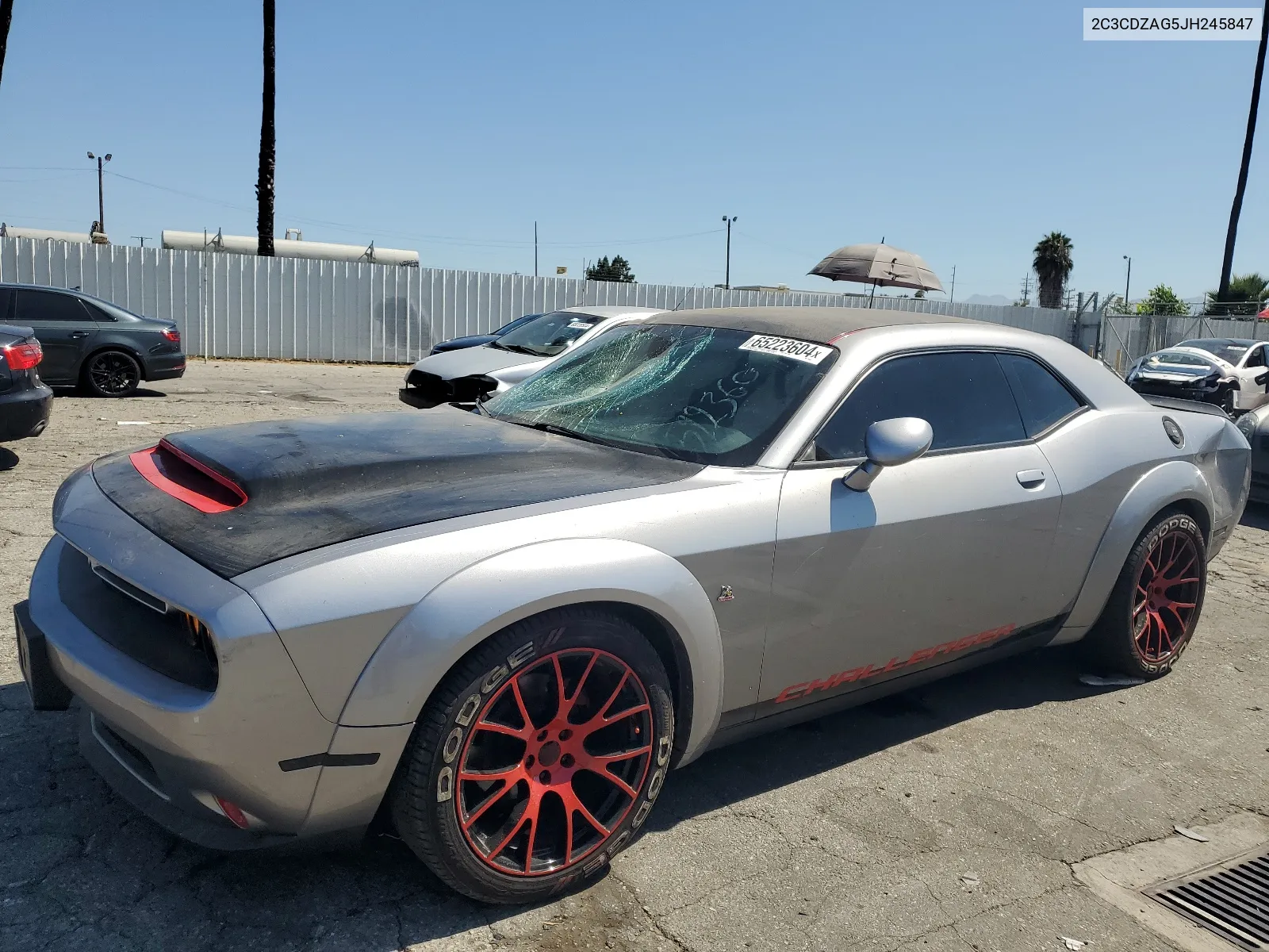 2018 Dodge Challenger Sxt VIN: 2C3CDZAG5JH245847 Lot: 65223604