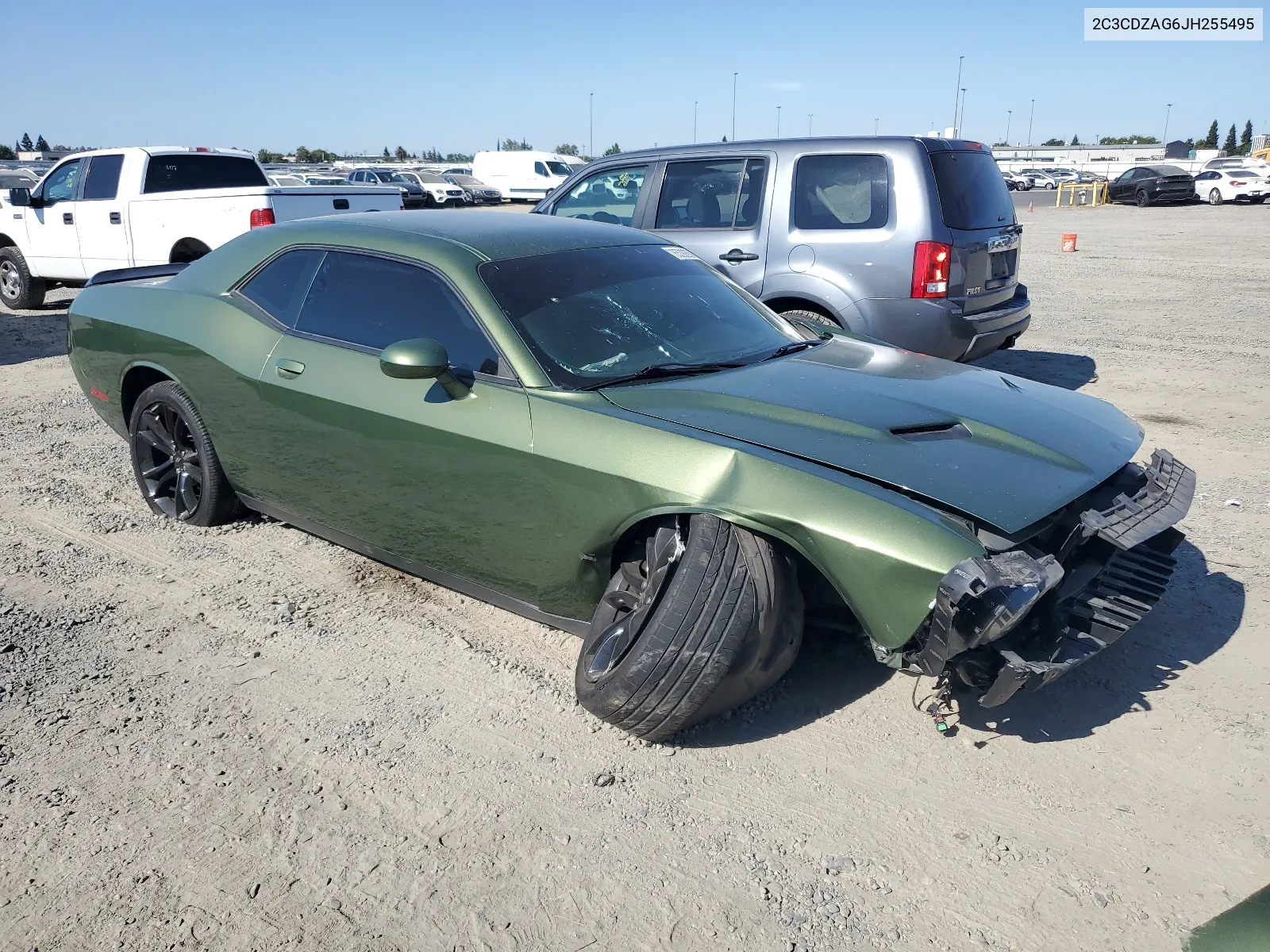 2018 Dodge Challenger Sxt VIN: 2C3CDZAG6JH255495 Lot: 65292974