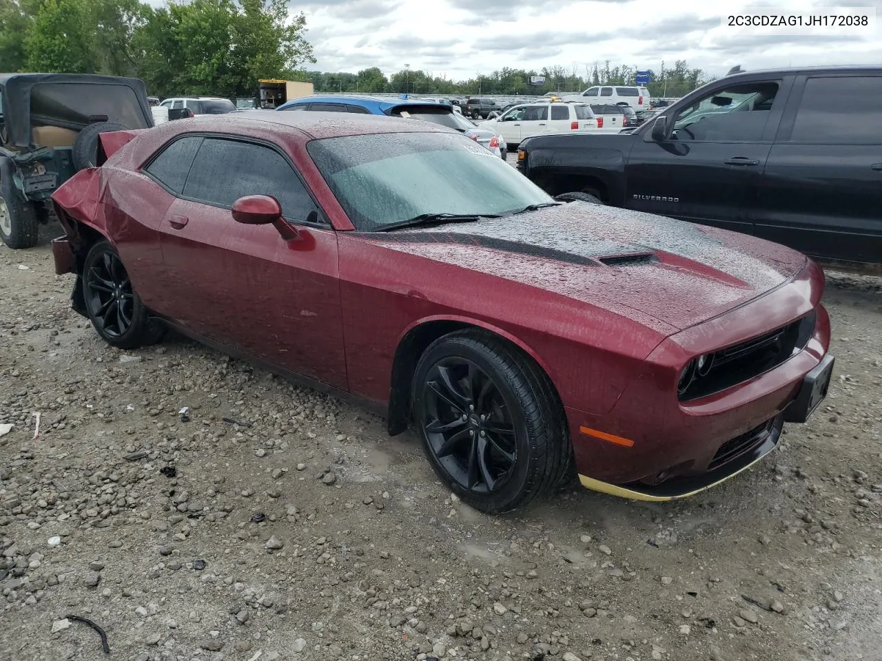 2C3CDZAG1JH172038 2018 Dodge Challenger Sxt