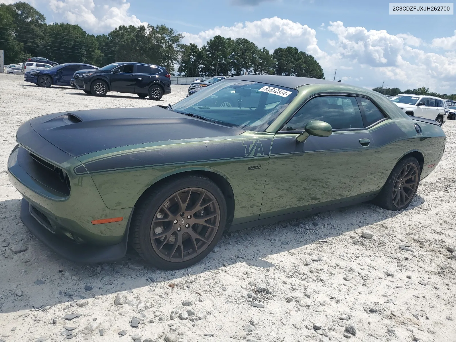 2018 Dodge Challenger R/T 392 VIN: 2C3CDZFJXJH262700 Lot: 65532374