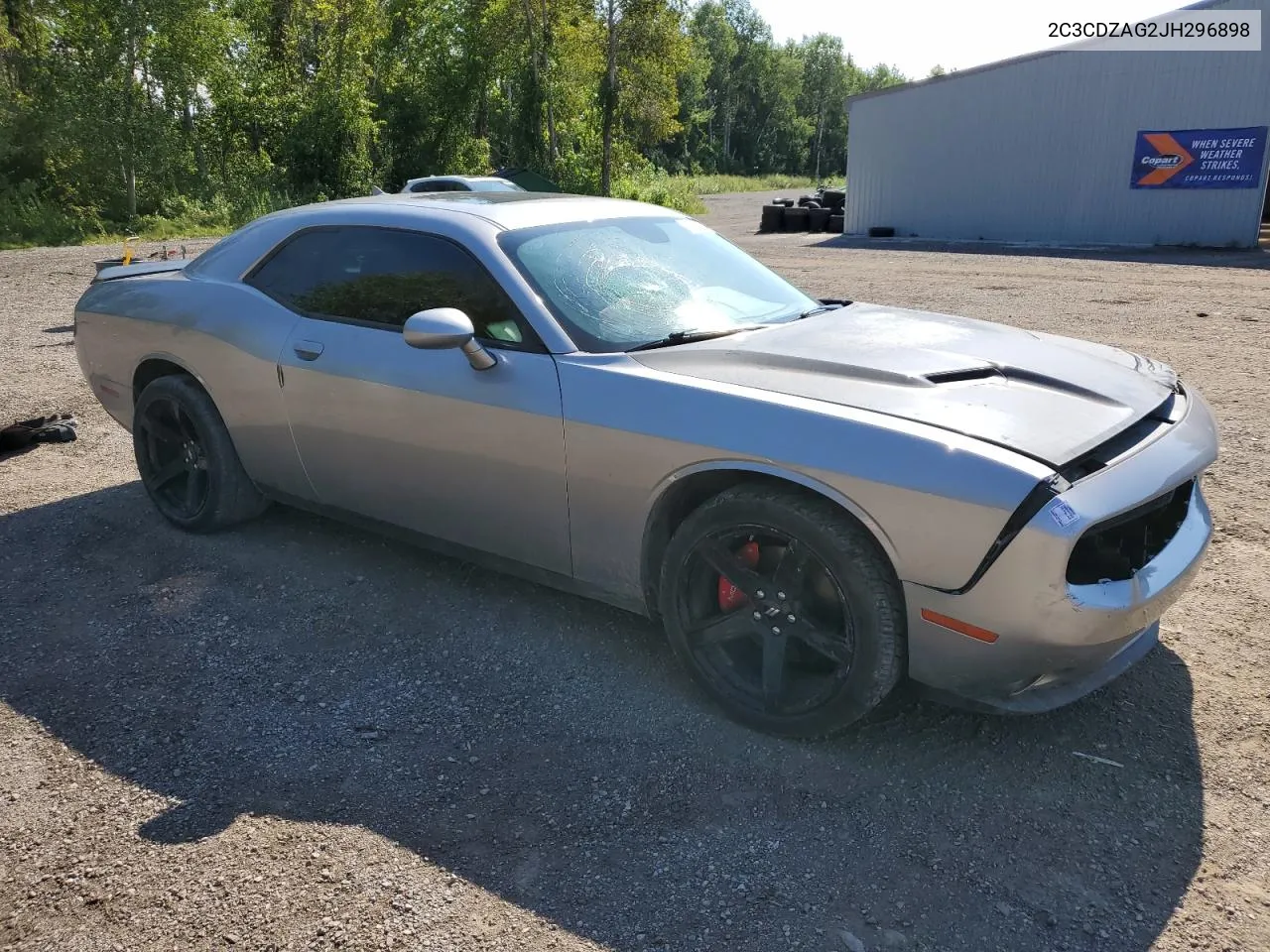 2018 Dodge Challenger Sxt VIN: 2C3CDZAG2JH296898 Lot: 65599854