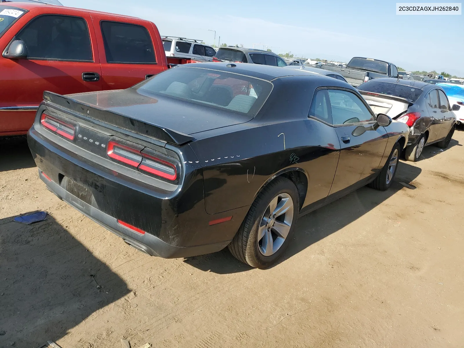 2018 Dodge Challenger Sxt VIN: 2C3CDZAGXJH262840 Lot: 65994644