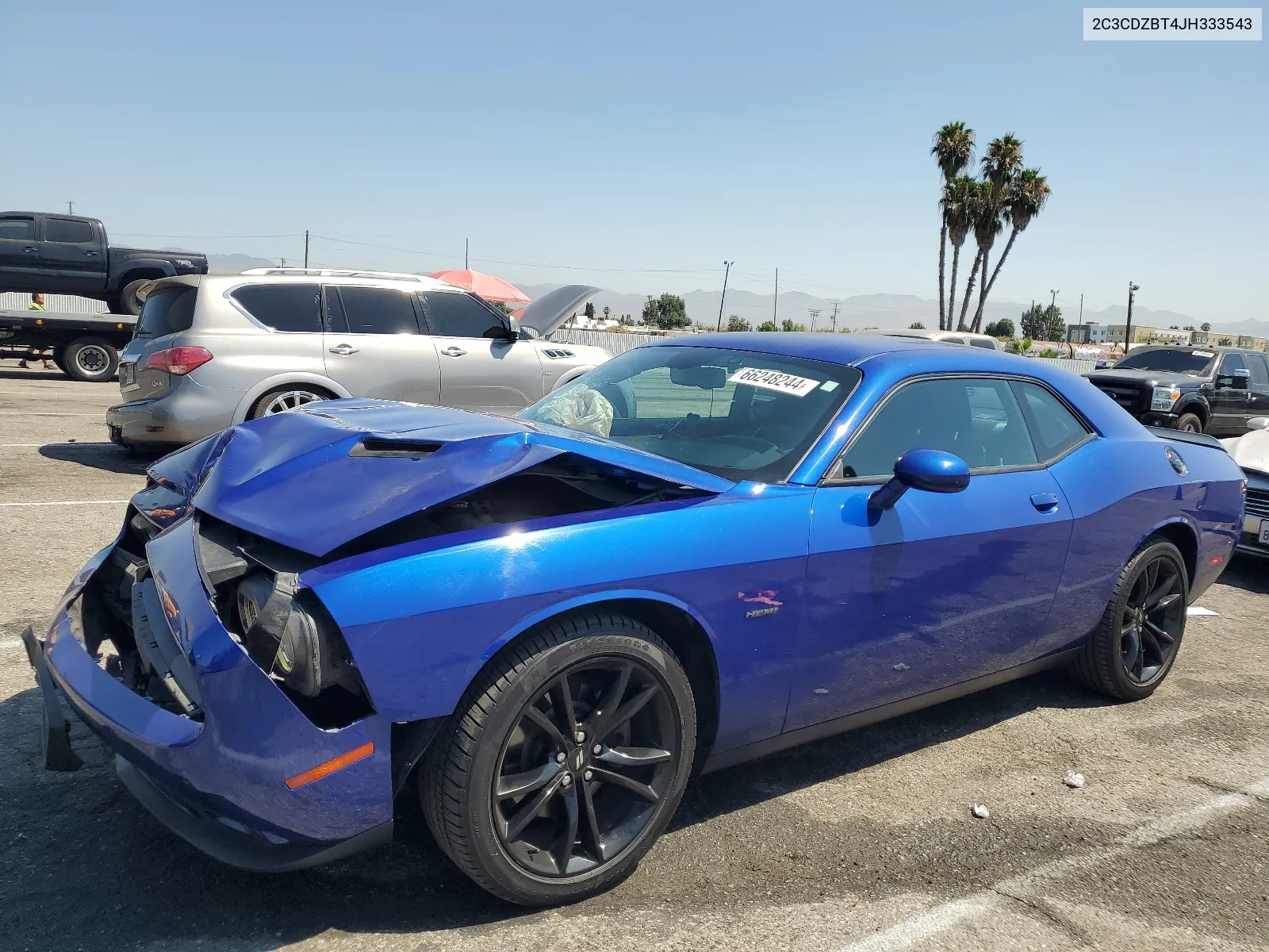 2018 Dodge Challenger R/T VIN: 2C3CDZBT4JH333543 Lot: 66248244