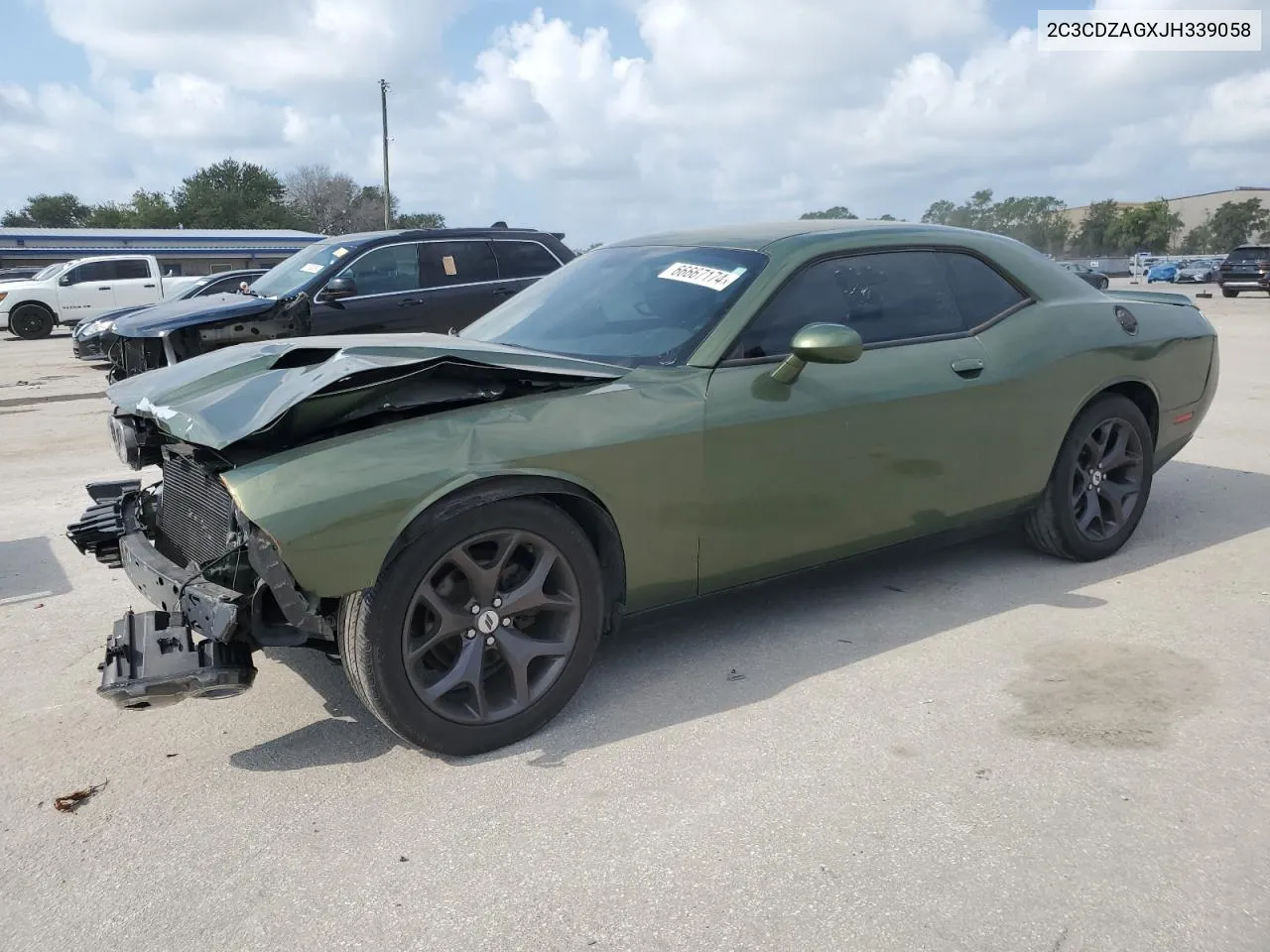 2018 Dodge Challenger Sxt VIN: 2C3CDZAGXJH339058 Lot: 66667174