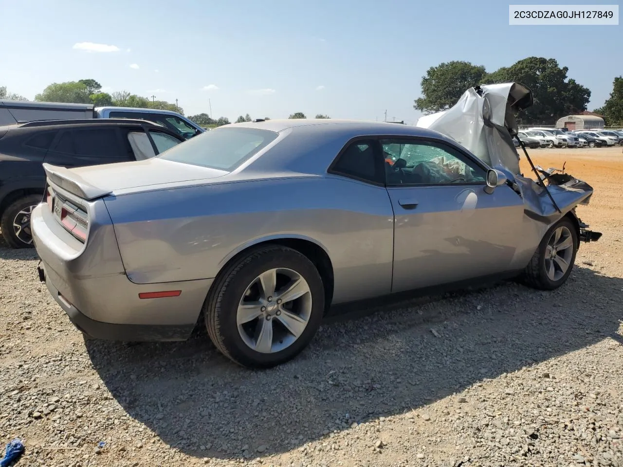 2C3CDZAG0JH127849 2018 Dodge Challenger Sxt