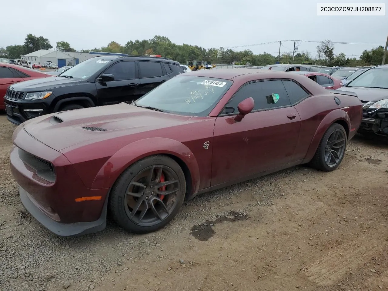 2018 Dodge Challenger Srt Hellcat VIN: 2C3CDZC97JH208877 Lot: 68181424