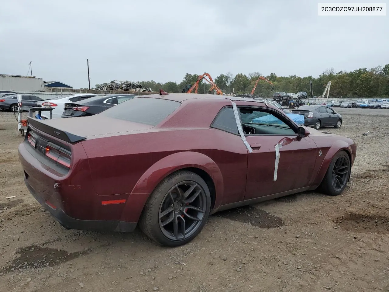 2018 Dodge Challenger Srt Hellcat VIN: 2C3CDZC97JH208877 Lot: 68181424