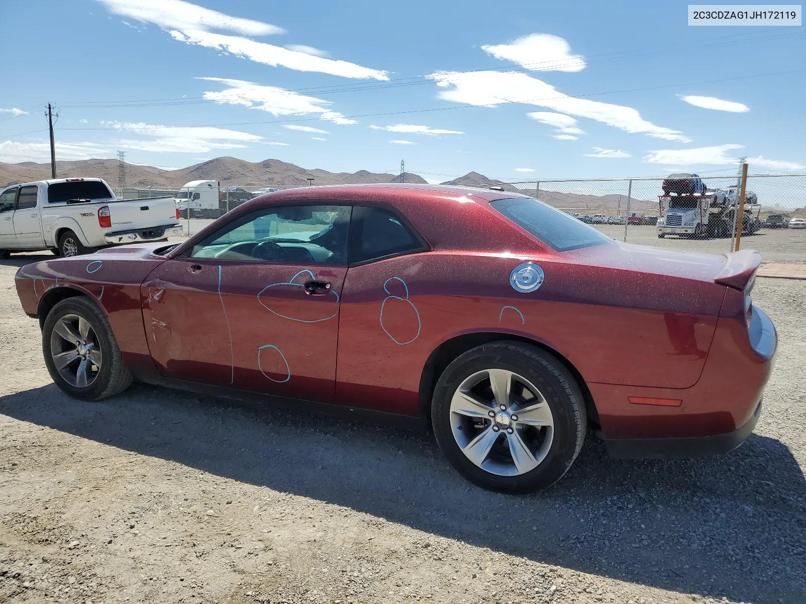 2C3CDZAG1JH172119 2018 Dodge Challenger Sxt