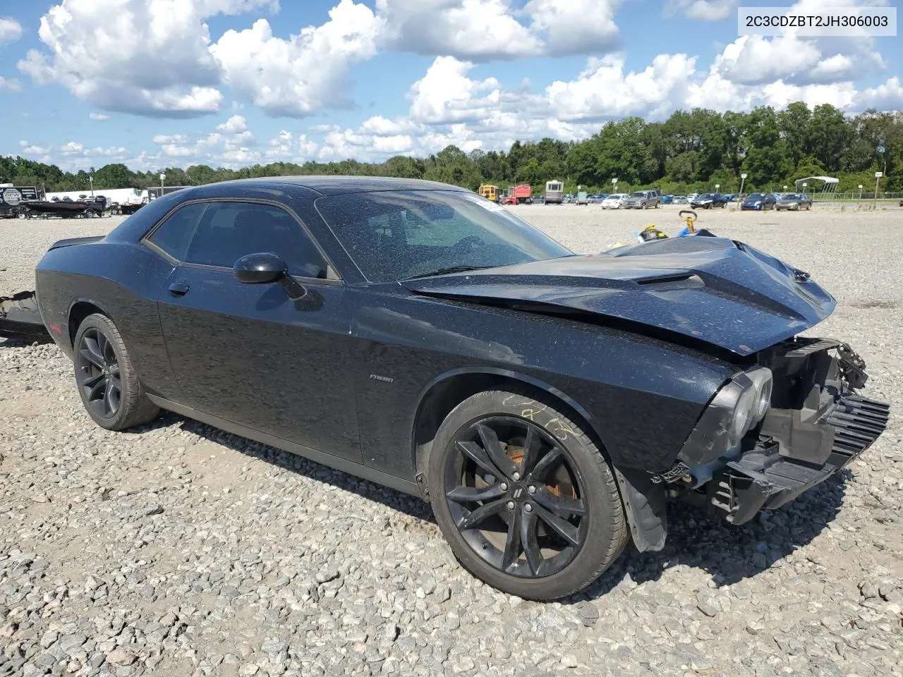 2C3CDZBT2JH306003 2018 Dodge Challenger R/T