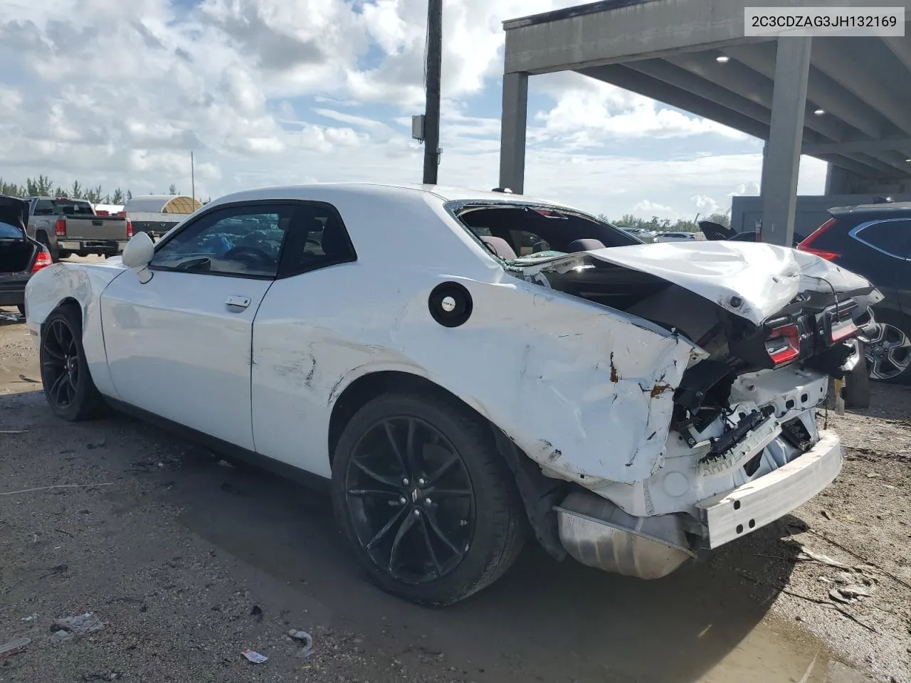 2018 Dodge Challenger Sxt VIN: 2C3CDZAG3JH132169 Lot: 68875464