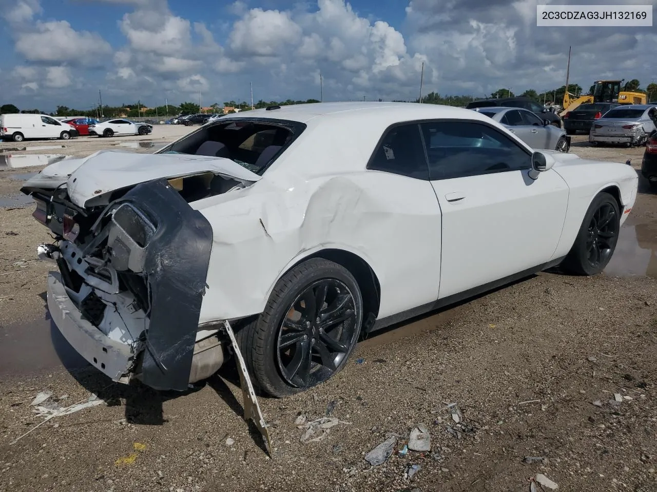 2C3CDZAG3JH132169 2018 Dodge Challenger Sxt