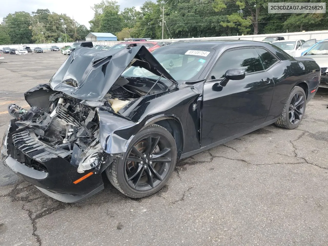 2018 Dodge Challenger Sxt VIN: 2C3CDZAG7JH226829 Lot: 69108754