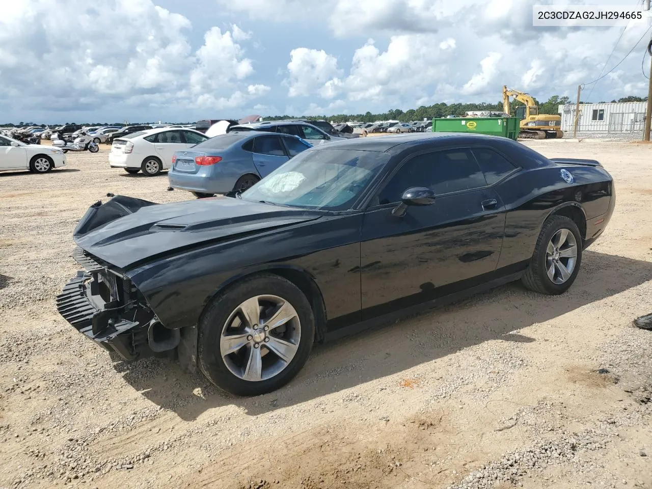 2018 Dodge Challenger Sxt VIN: 2C3CDZAG2JH294665 Lot: 69461924