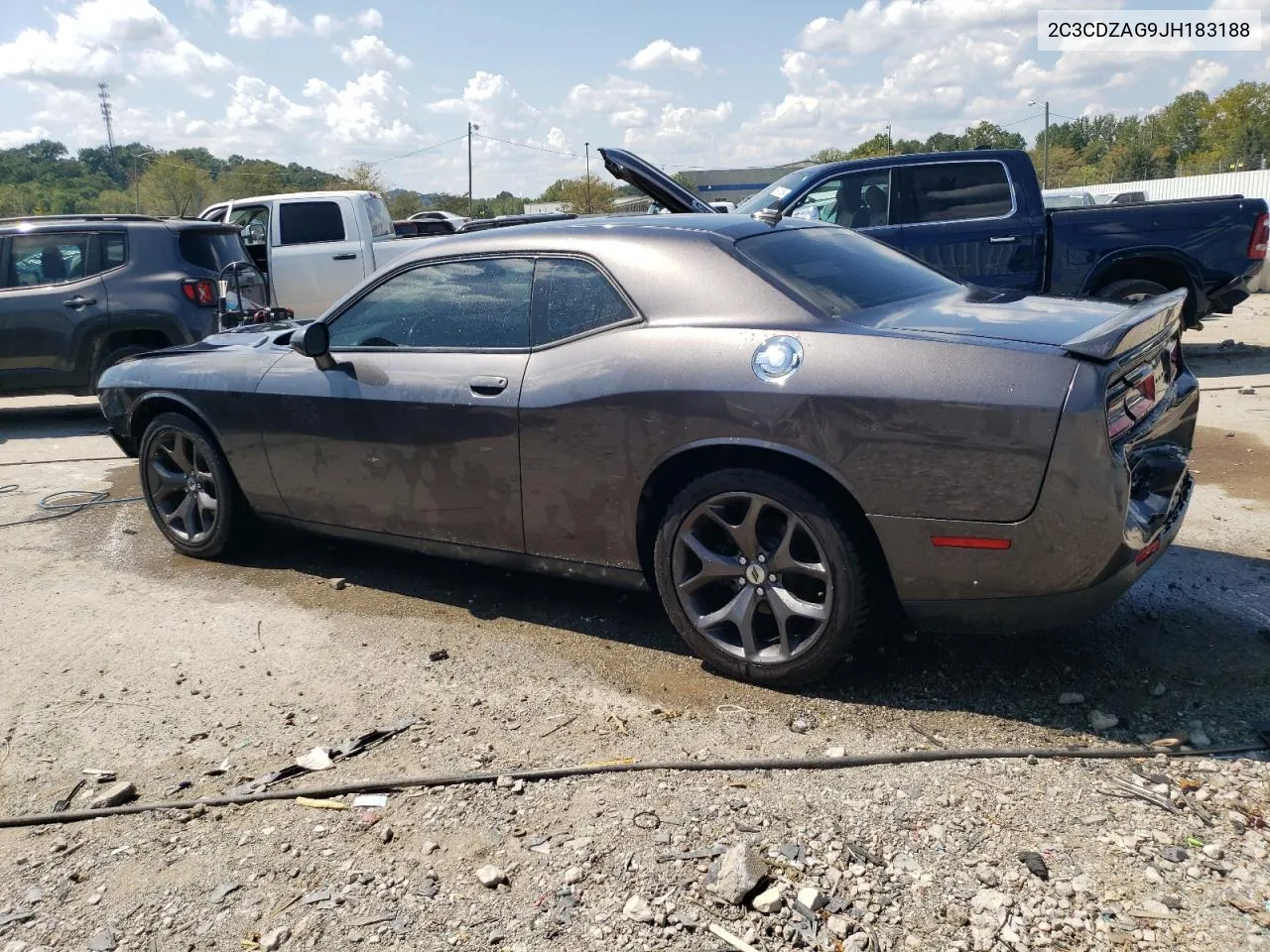 2018 Dodge Challenger Sxt VIN: 2C3CDZAG9JH183188 Lot: 69795484