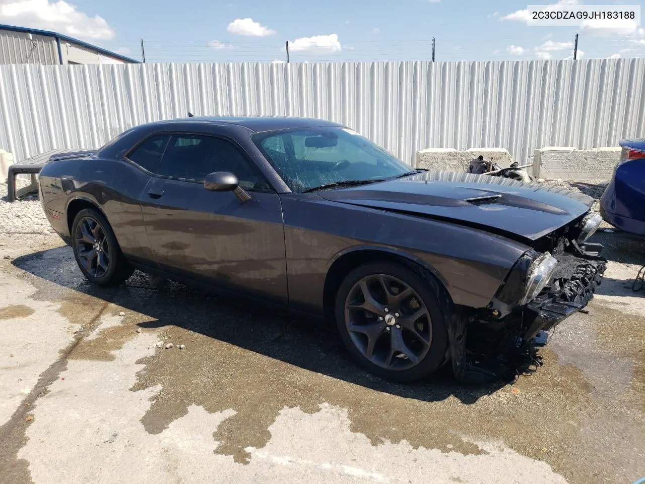 2018 Dodge Challenger Sxt VIN: 2C3CDZAG9JH183188 Lot: 69795484