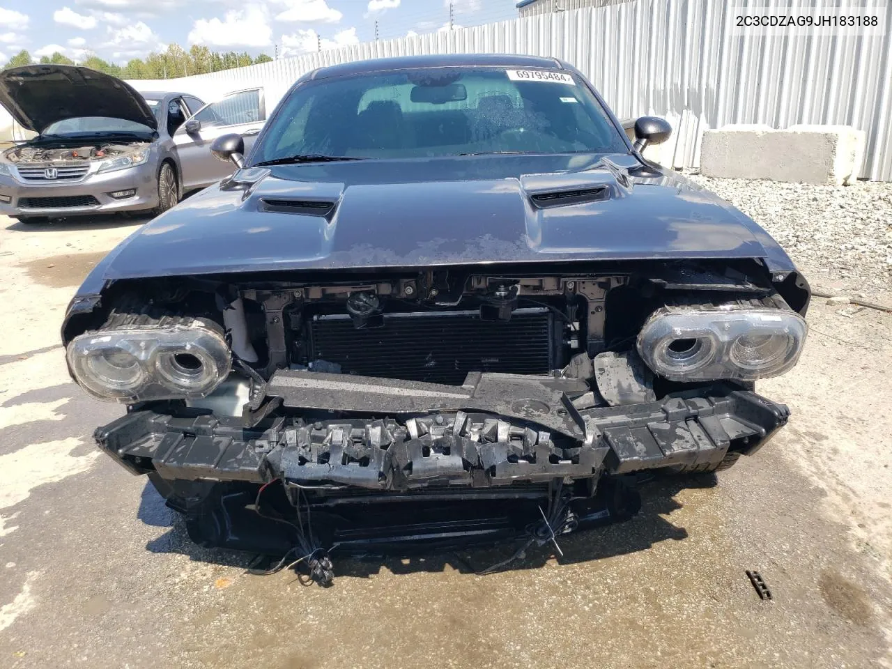 2018 Dodge Challenger Sxt VIN: 2C3CDZAG9JH183188 Lot: 69795484