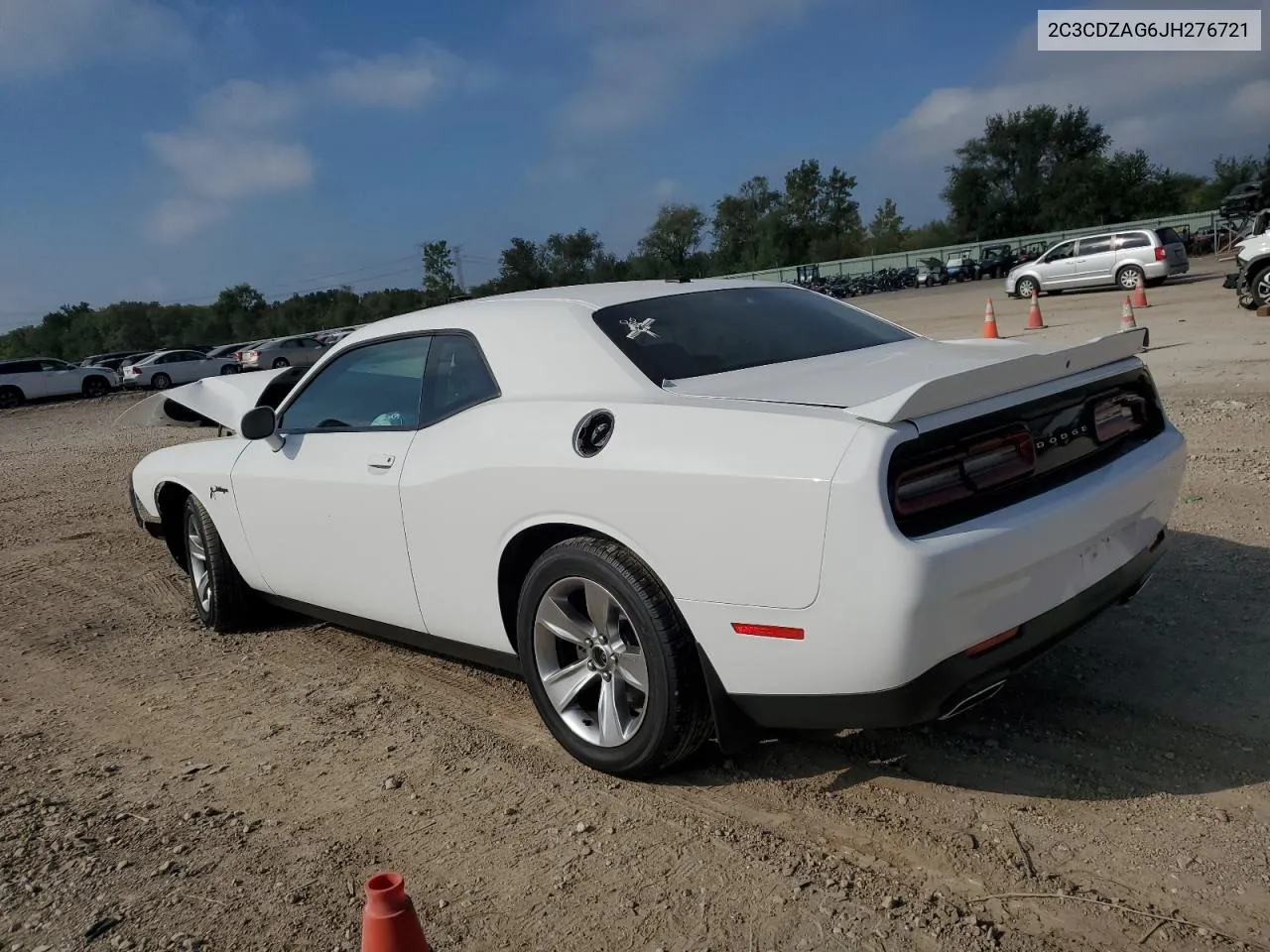 2018 Dodge Challenger Sxt VIN: 2C3CDZAG6JH276721 Lot: 69951894