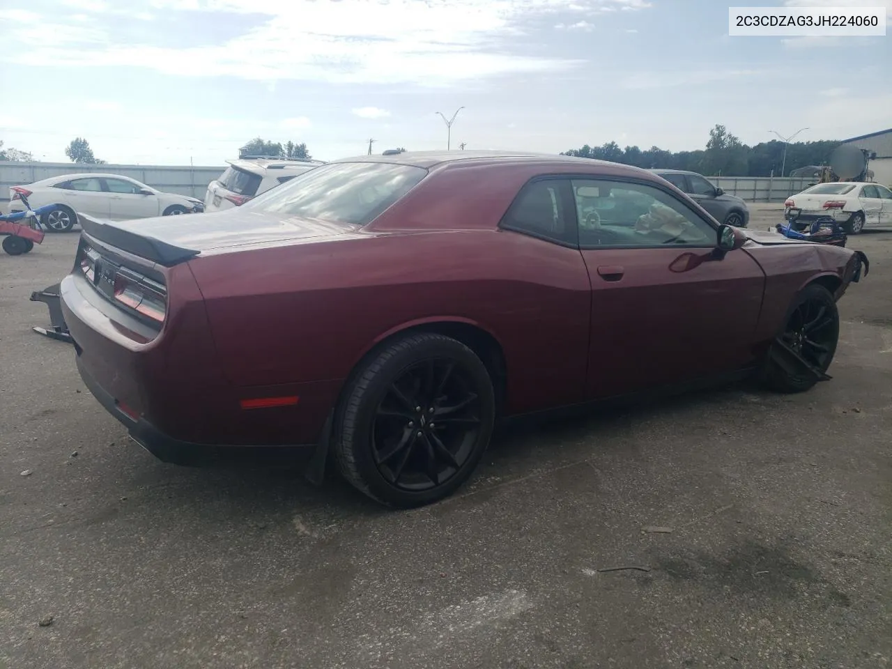 2018 Dodge Challenger Sxt VIN: 2C3CDZAG3JH224060 Lot: 70187004