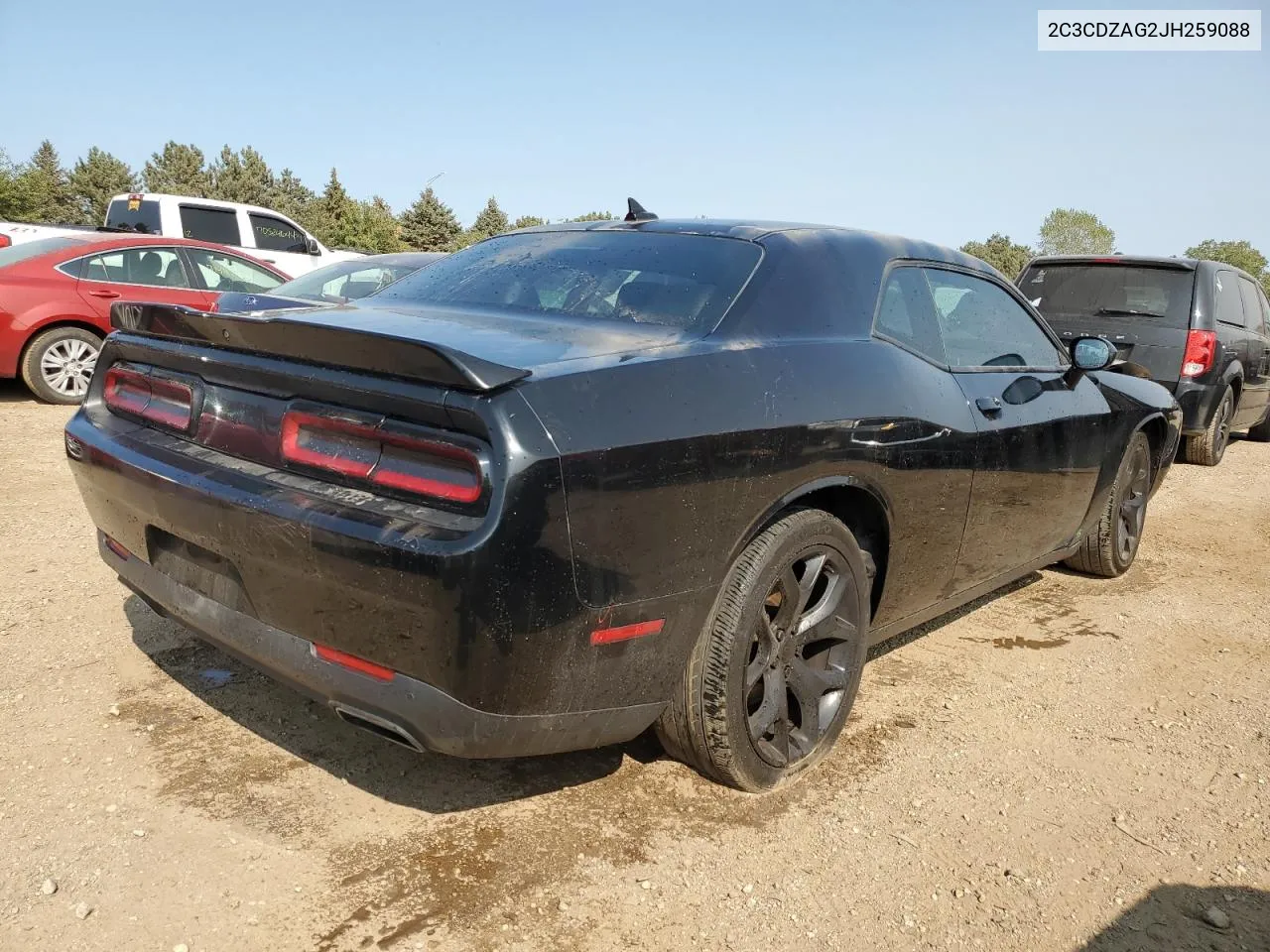 2018 Dodge Challenger Sxt VIN: 2C3CDZAG2JH259088 Lot: 70192514