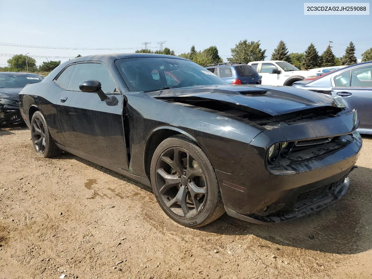 2018 Dodge Challenger Sxt VIN: 2C3CDZAG2JH259088 Lot: 70192514