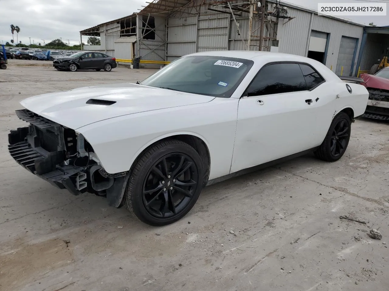 2018 Dodge Challenger Sxt VIN: 2C3CDZAG5JH217286 Lot: 70685204