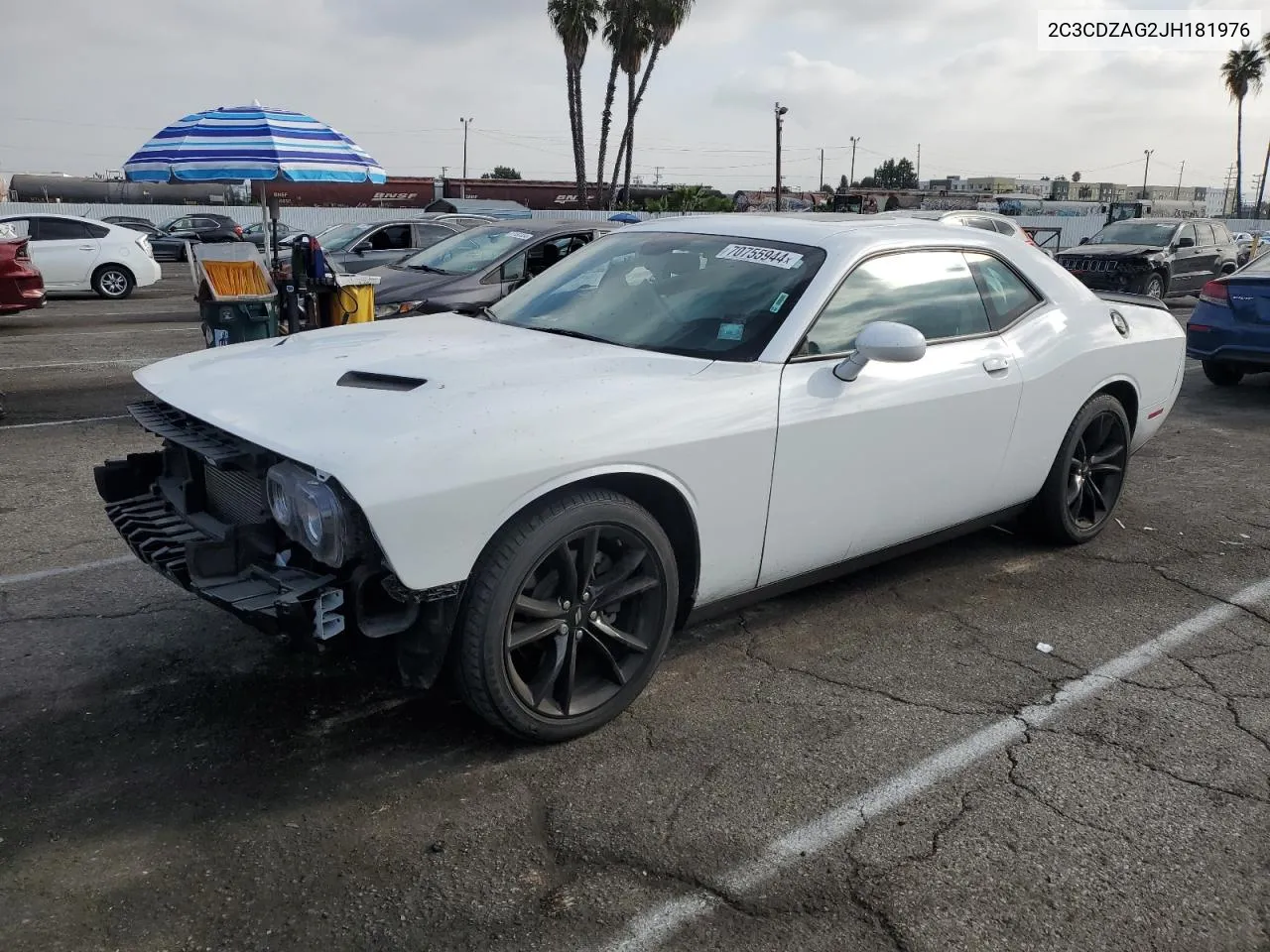 2018 Dodge Challenger Sxt VIN: 2C3CDZAG2JH181976 Lot: 70755944