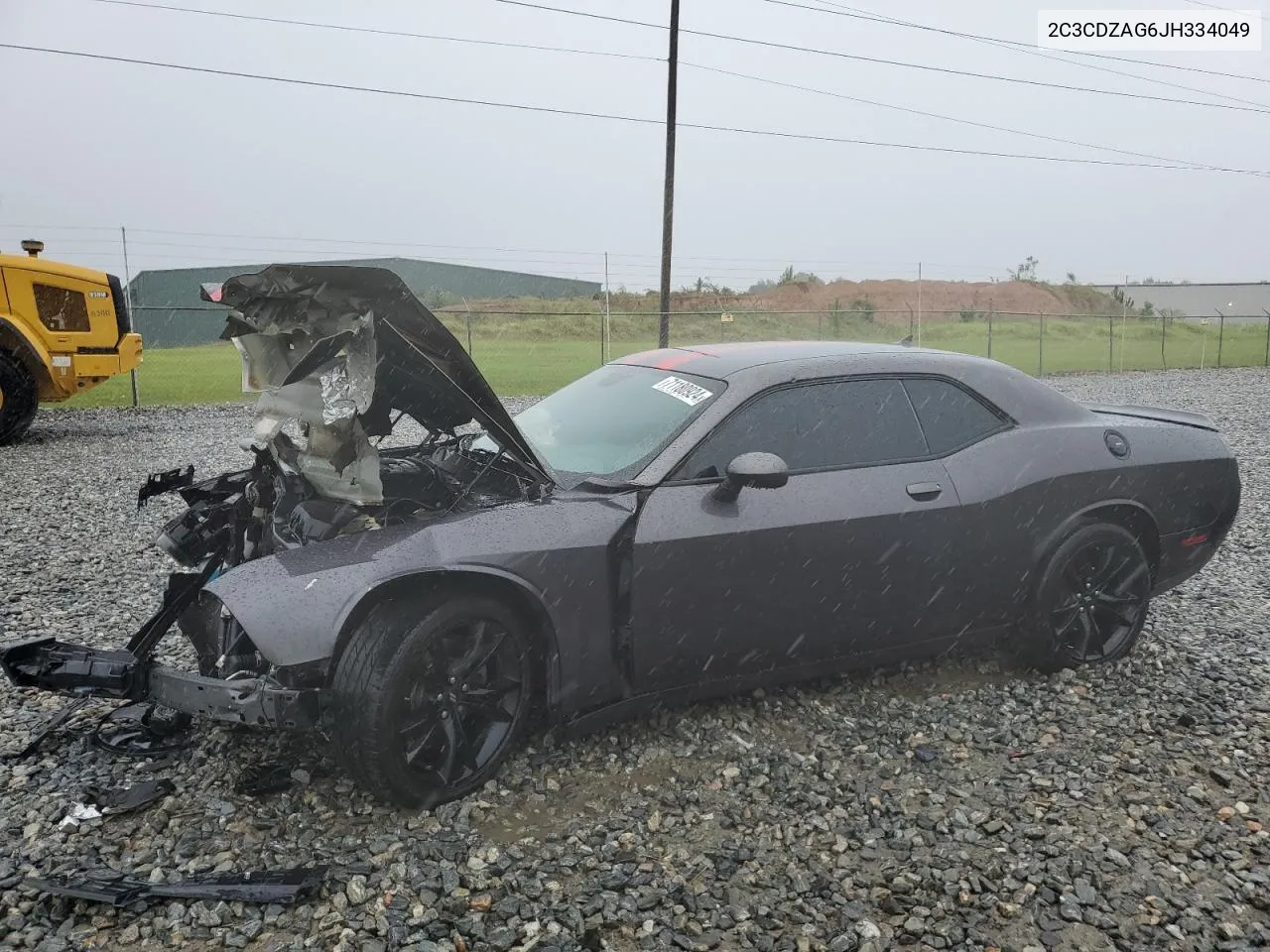 2018 Dodge Challenger Sxt VIN: 2C3CDZAG6JH334049 Lot: 71180924