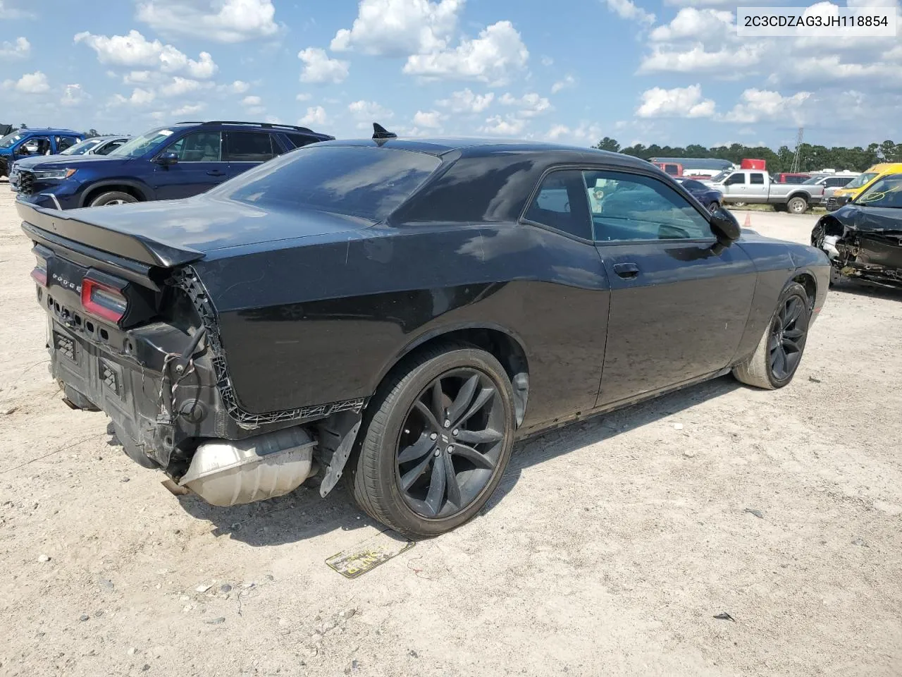 2018 Dodge Challenger Sxt VIN: 2C3CDZAG3JH118854 Lot: 71262454