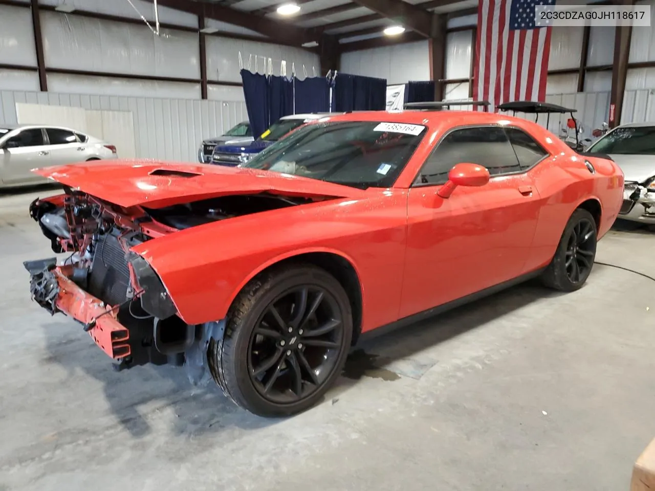 2018 Dodge Challenger Sxt VIN: 2C3CDZAG0JH118617 Lot: 71385164