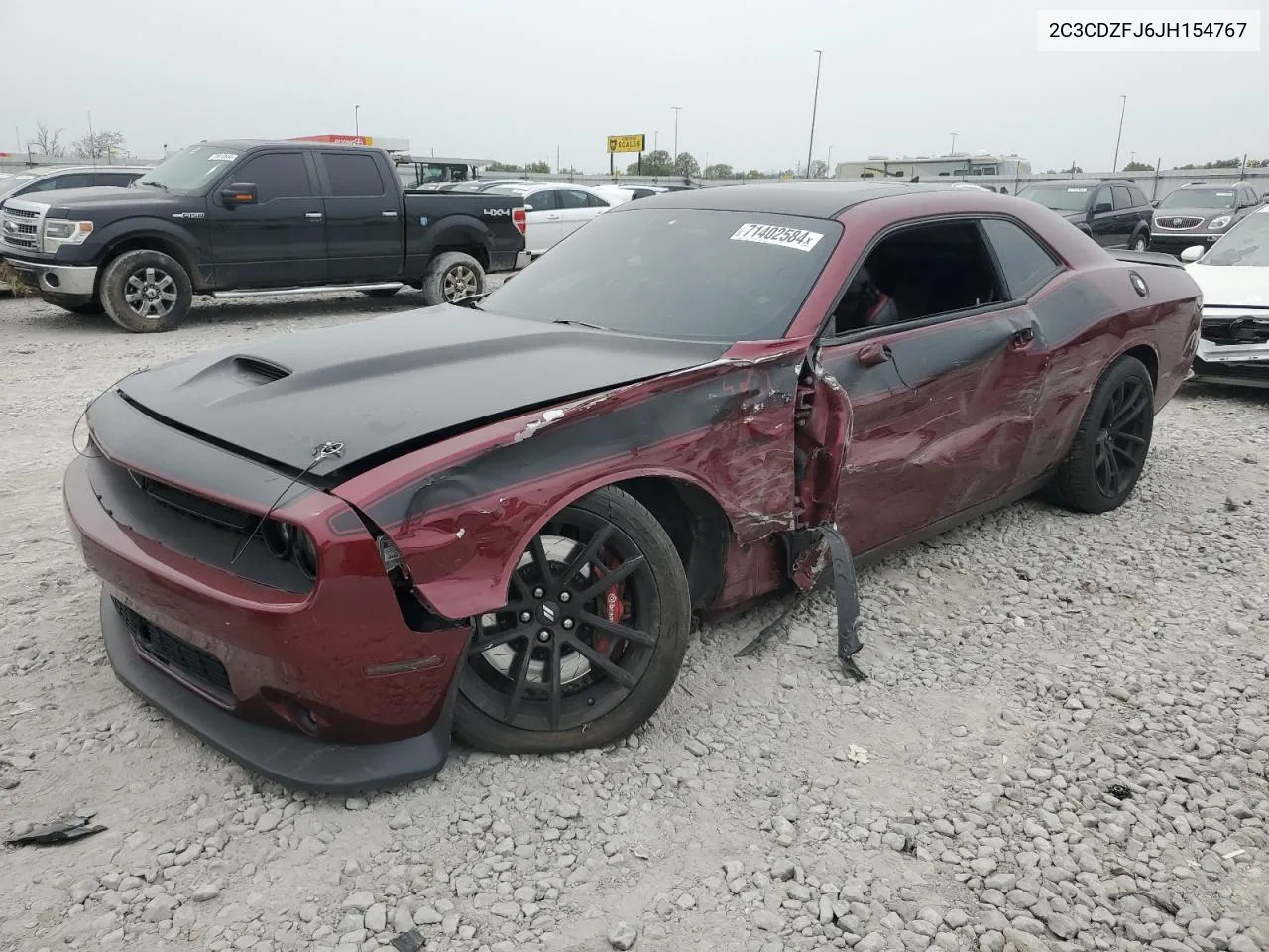 2018 Dodge Challenger R/T 392 VIN: 2C3CDZFJ6JH154767 Lot: 71402584