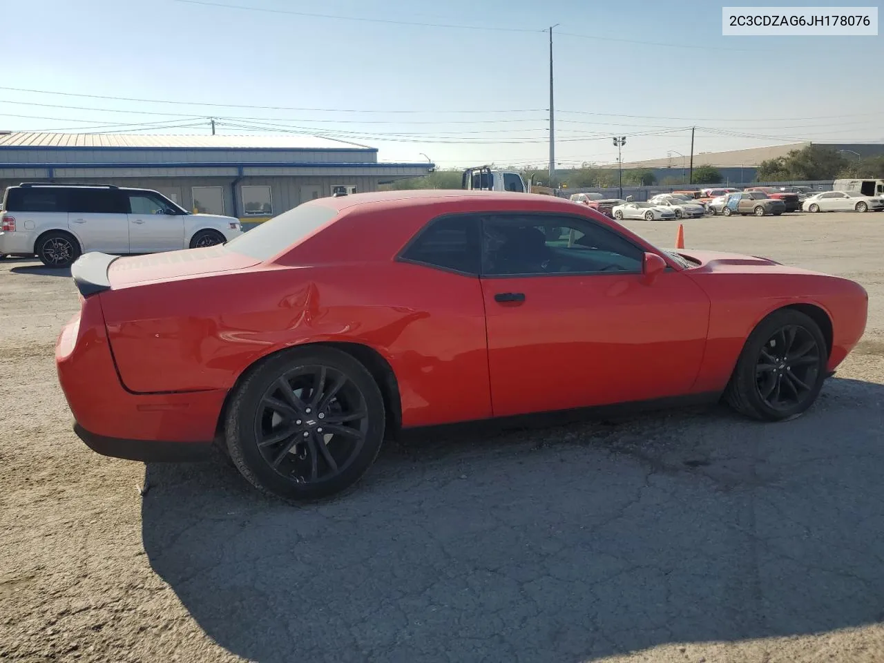 2018 Dodge Challenger Sxt VIN: 2C3CDZAG6JH178076 Lot: 71407154