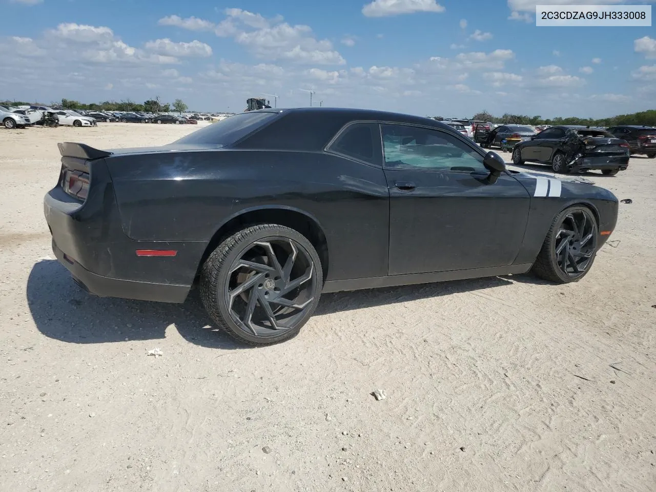 2018 Dodge Challenger Sxt VIN: 2C3CDZAG9JH333008 Lot: 71686104