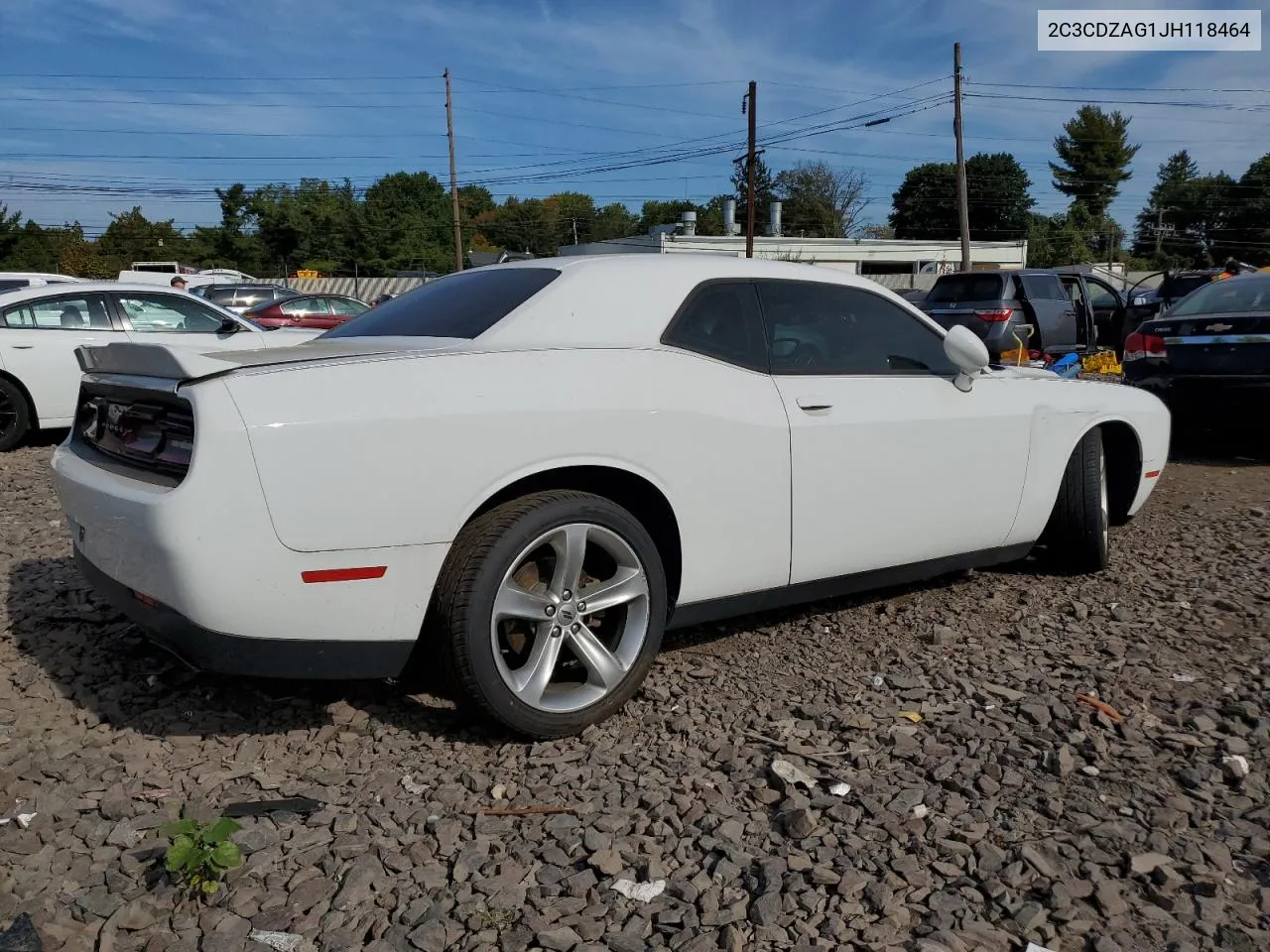 2018 Dodge Challenger Sxt VIN: 2C3CDZAG1JH118464 Lot: 71836494