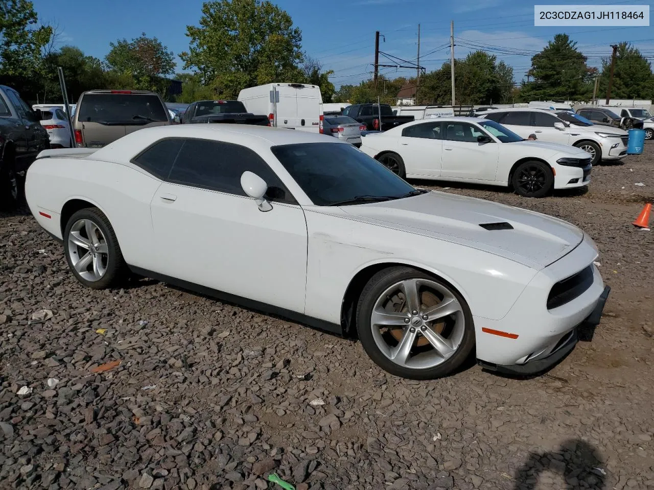 2018 Dodge Challenger Sxt VIN: 2C3CDZAG1JH118464 Lot: 71836494