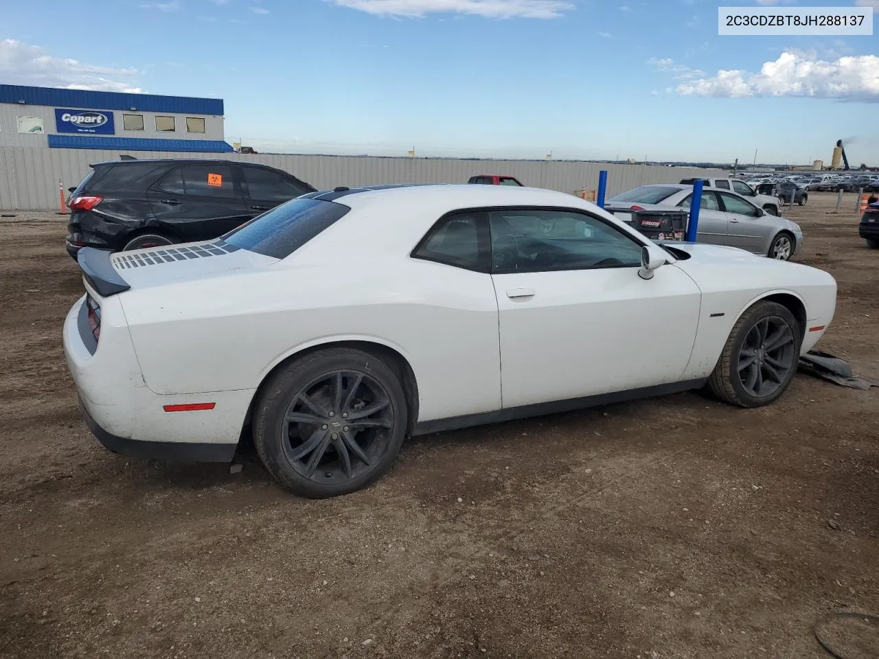 2018 Dodge Challenger R/T VIN: 2C3CDZBT8JH288137 Lot: 72085874